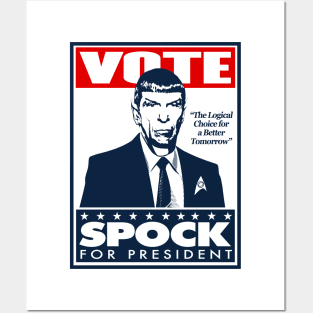 Vote STAR TREK For President Posters and Art